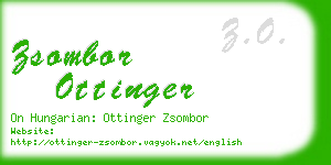 zsombor ottinger business card